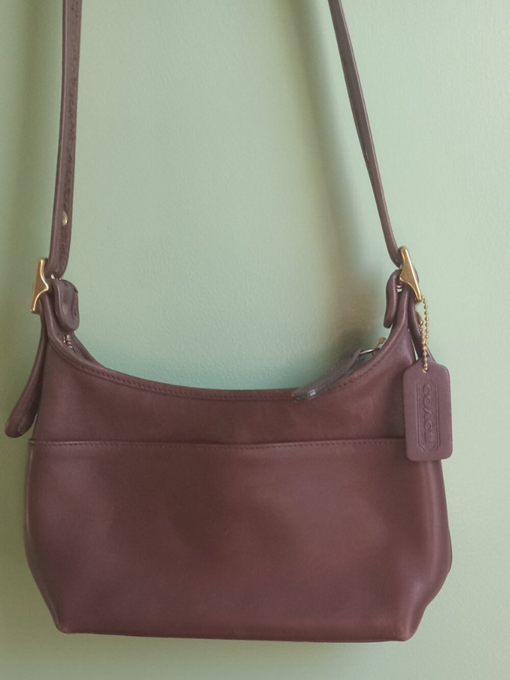 Vintage Coach Legacy Mahogany Leather Handbag Style 9136 vin - Picture 8 of 14